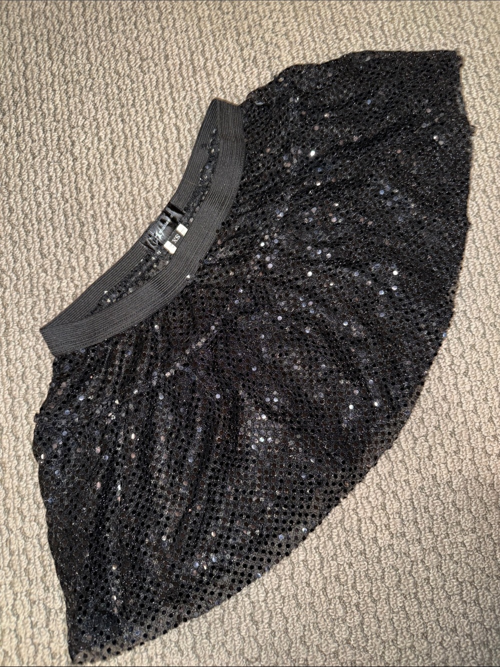 Sparkle athletic running skirt - Black, XS